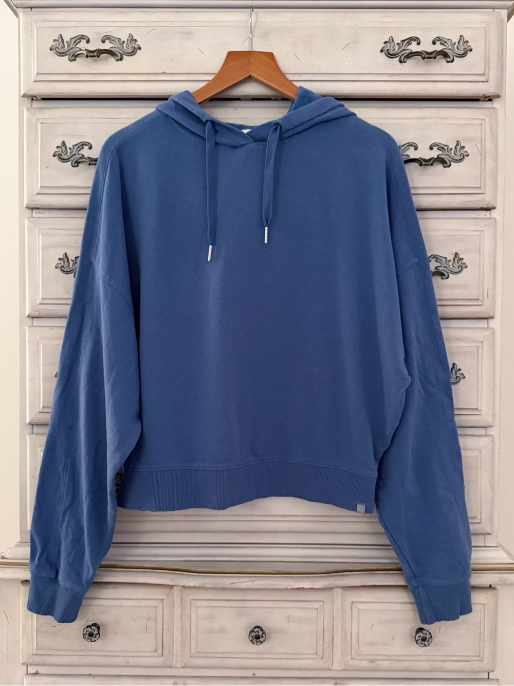 Tasc Blue Organic Cotton Bamboo Sweatshirt Hoodie